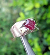 Original Mozambique Ruby Ring Natural Mozambique Ruby Ring Africa Real Ruby Ring