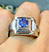 Natural Ceylon Sapphire Stone Ring Real Sapphire Ring Original Blue Sapphire