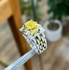 Natural Real Yellow Sapphire Pukhraj Stone Sterling Silver 925 Ring Xmas Gift