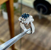 Natural London Blue Topaz Stone Ring Swiss London Blue Topaz Mens Ring Xmas Gift