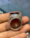 Old Rare Natural Yemeni Aqeeq Akik Haqeeq Stone Ring Yamani Akik Stone Ring Mens