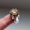 Champagne Color Original Moissanite Ring Real Genuine Moissanite Ring For Mens