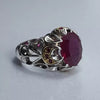 Xmas Gift Ruby Gemstone Ring African Ruby Sterling Silver Ring Real Ruby African