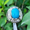 Natural Tuquoise Ring Top Quality AAA+ Genuine Turquoise Neeshapuri Feroza Ring