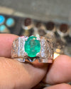 Original Top Quality Beautiful Zambian Emerald Zamurd Gemstone Ring For Mens