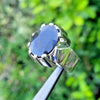 Royal Blue Kashimri Sapphire Ring Mens Natural Kashmiri Sapphire Gemstone Ring