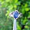 Original Royal Blue Cornflower Blue Sapphire Stone Ring Natural Neelam Ring Mens