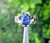 Original Royal Blue Cornflower Blue Sapphire Stone Ring Natural Neelam Ring Mens