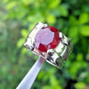 Natural Blood Red Afghani Ruby Ring Original Afghani Kabli Ruby Ring For Mens