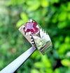 Original Mozambique Ruby Ring Natural Mozambique Ruby Ring Africa Real Ruby Ring