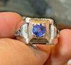 Natural Ceylon Sapphire Stone Ring Real Sapphire Ring Original Blue Sapphire