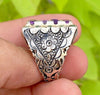 Natural Multistone Brazilian Amethyst Ring Original Amethyst Stone Ring For Mens