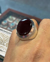 Old Rare Natural Yemeni Aqeeq Akik Haqeeq Stone Ring Yamani Akik Stone Ring Mens