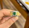 Natural Zambian Emerald Stone Ring Real Genuine Zambian Emerald Silver Ring 925