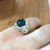 Valentine Day Gift Ethiopian Fire Black Opal Sterling Silver A+ Ring Real Opal