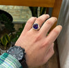 Heart Shape Natural Real Amethyst Stone Silver 925 Ring Purple Amethyst Ring 925